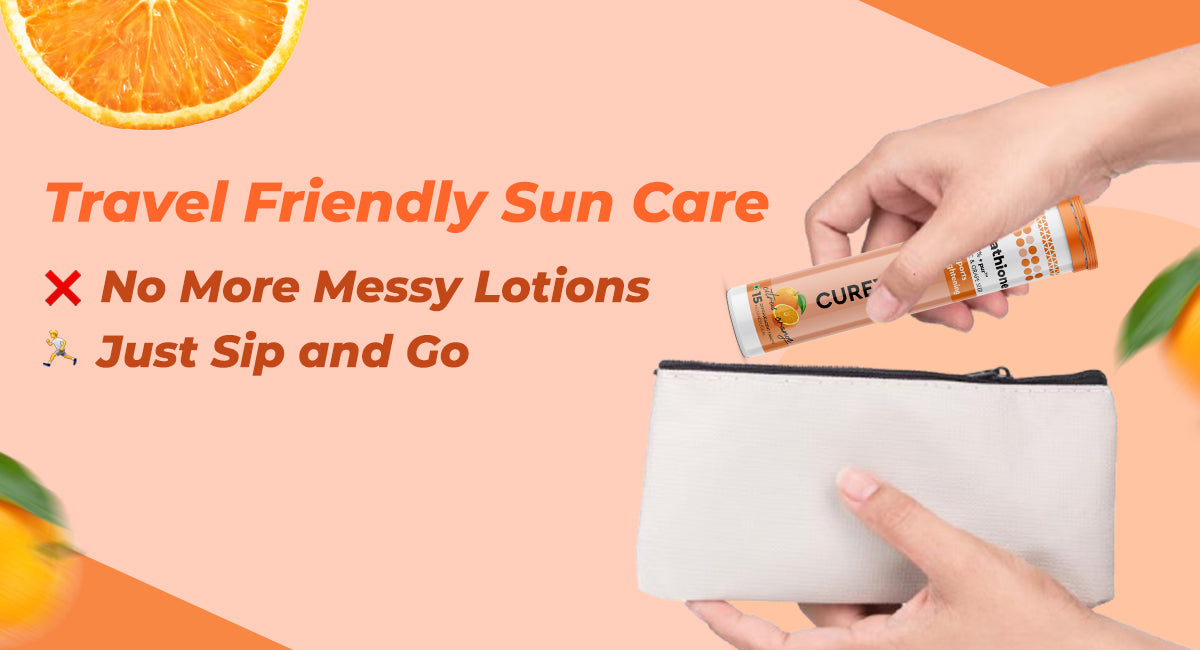 Travel Friendly Sun Care: No More Messy Lotions, Just Sip and Go