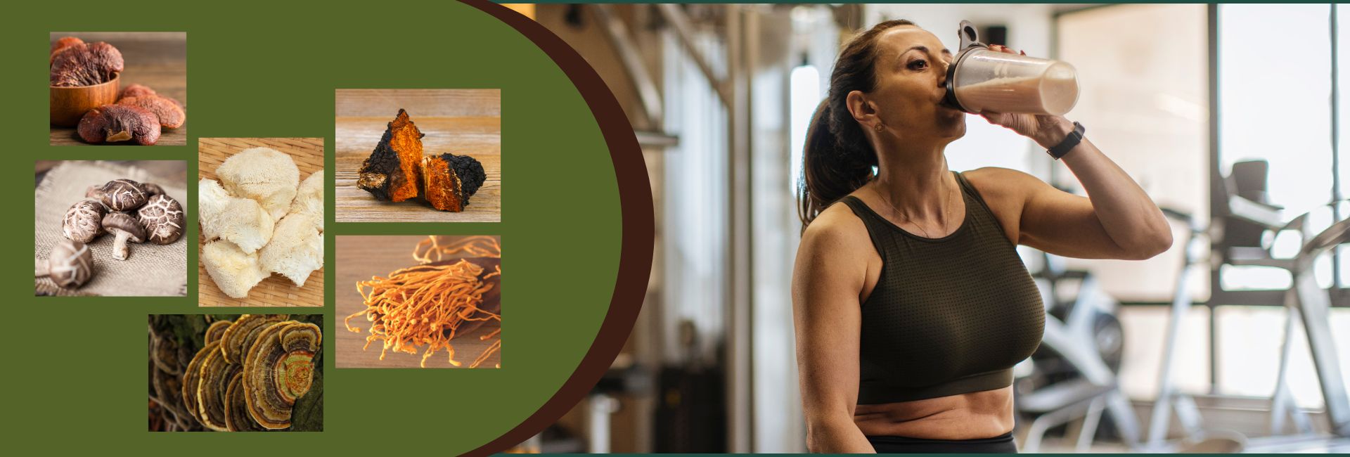 Healthy woman preparing a plant-based protein shake with natural ingredients, promoting wellness and strength for women