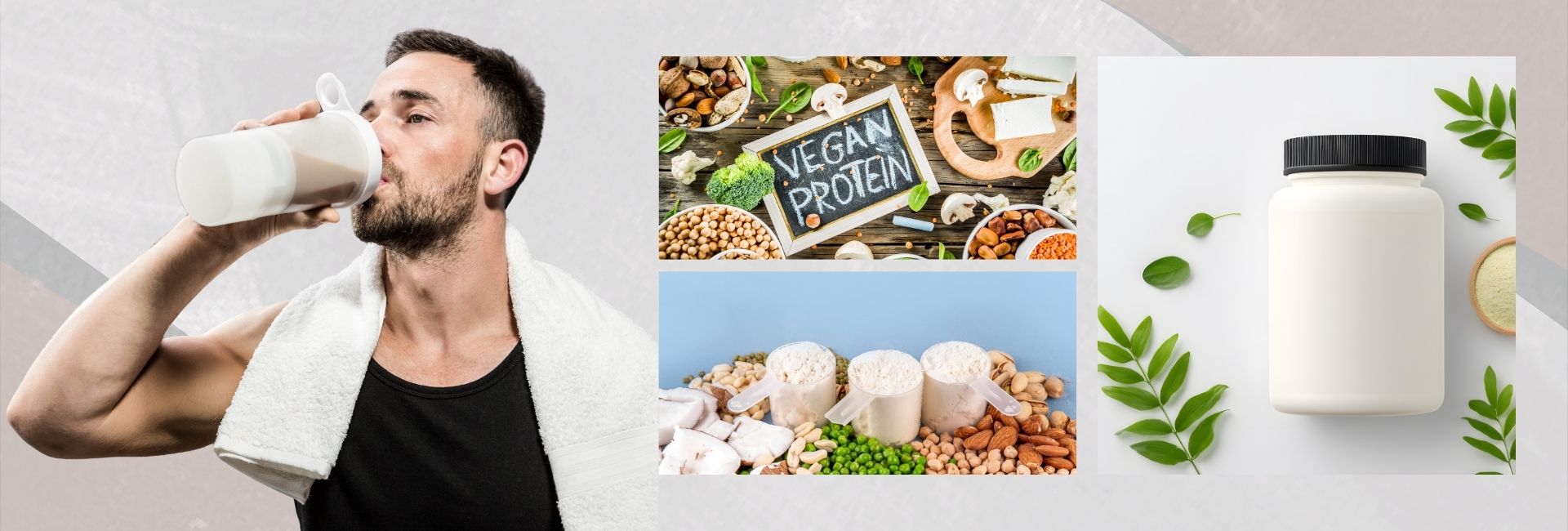 Vegan plant protein powder supporting strength training and muscle growth