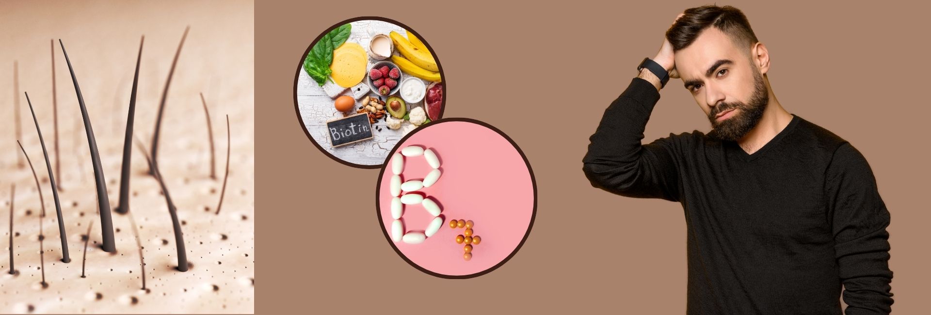 Why men should consider biotin for hair health – benefits include stronger strands, improved growth, thicker hair, and reduced hair fall.