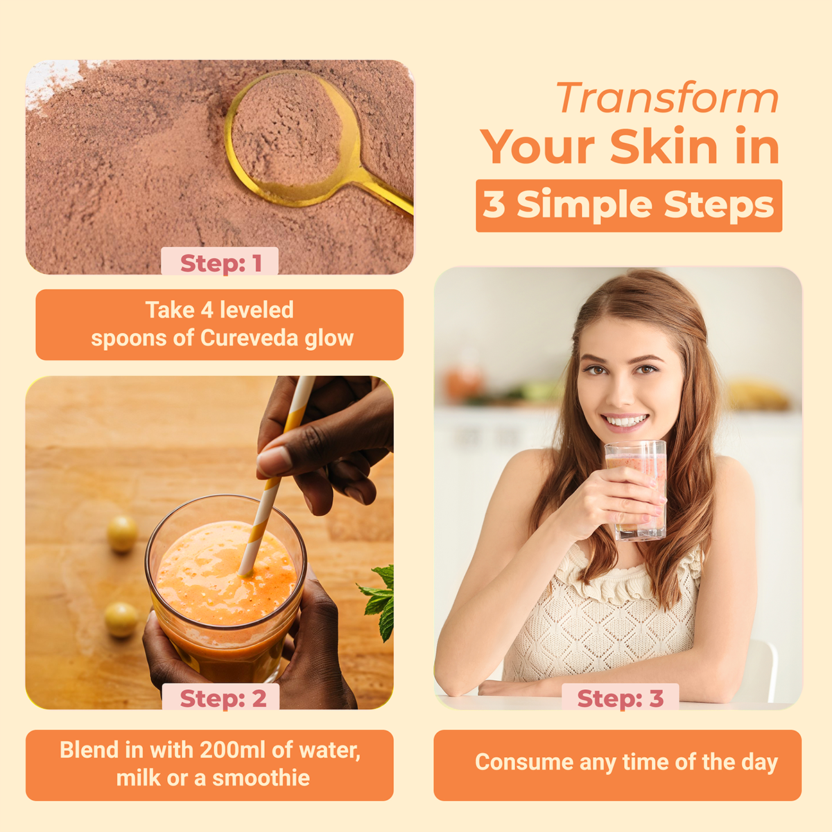 Cureveda GLOW - 360° Beauty Nutrition