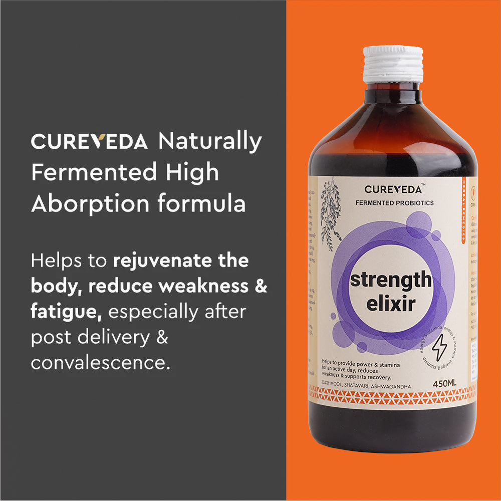 Cureveda Strength Elixir with Fermented Probiotics