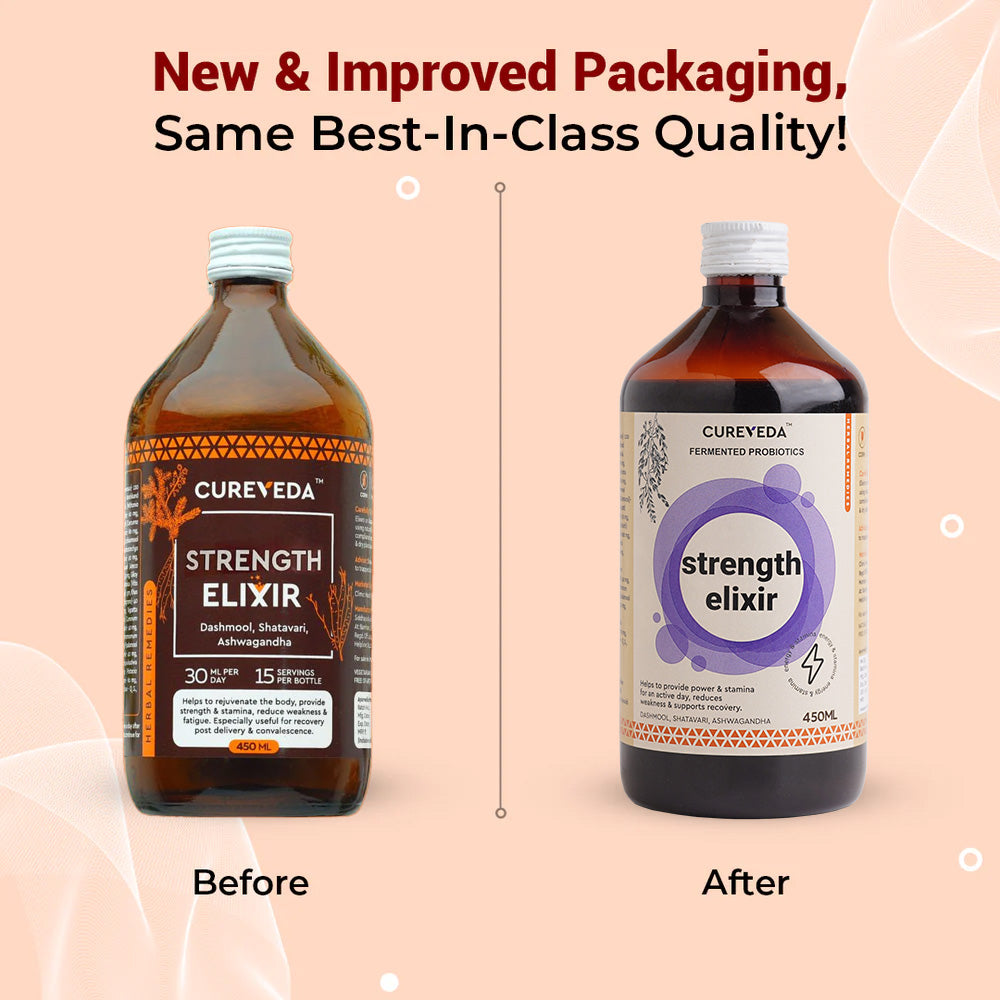 Cureveda Strength Elixir with Fermented Probiotics