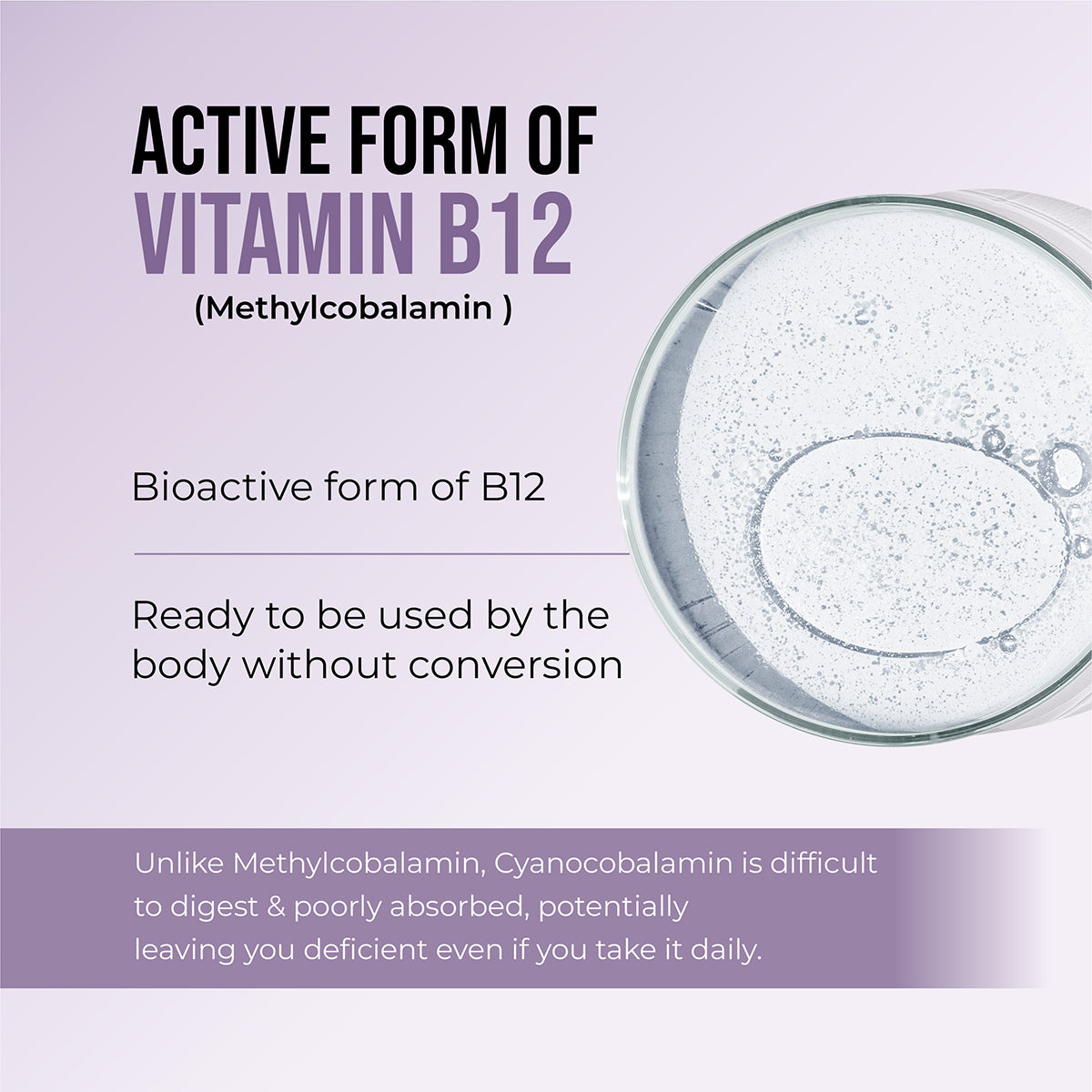 Cureveda Liposomal Methylcobalamin (Vitamin B12) 1500 mcg with Aloe Vera