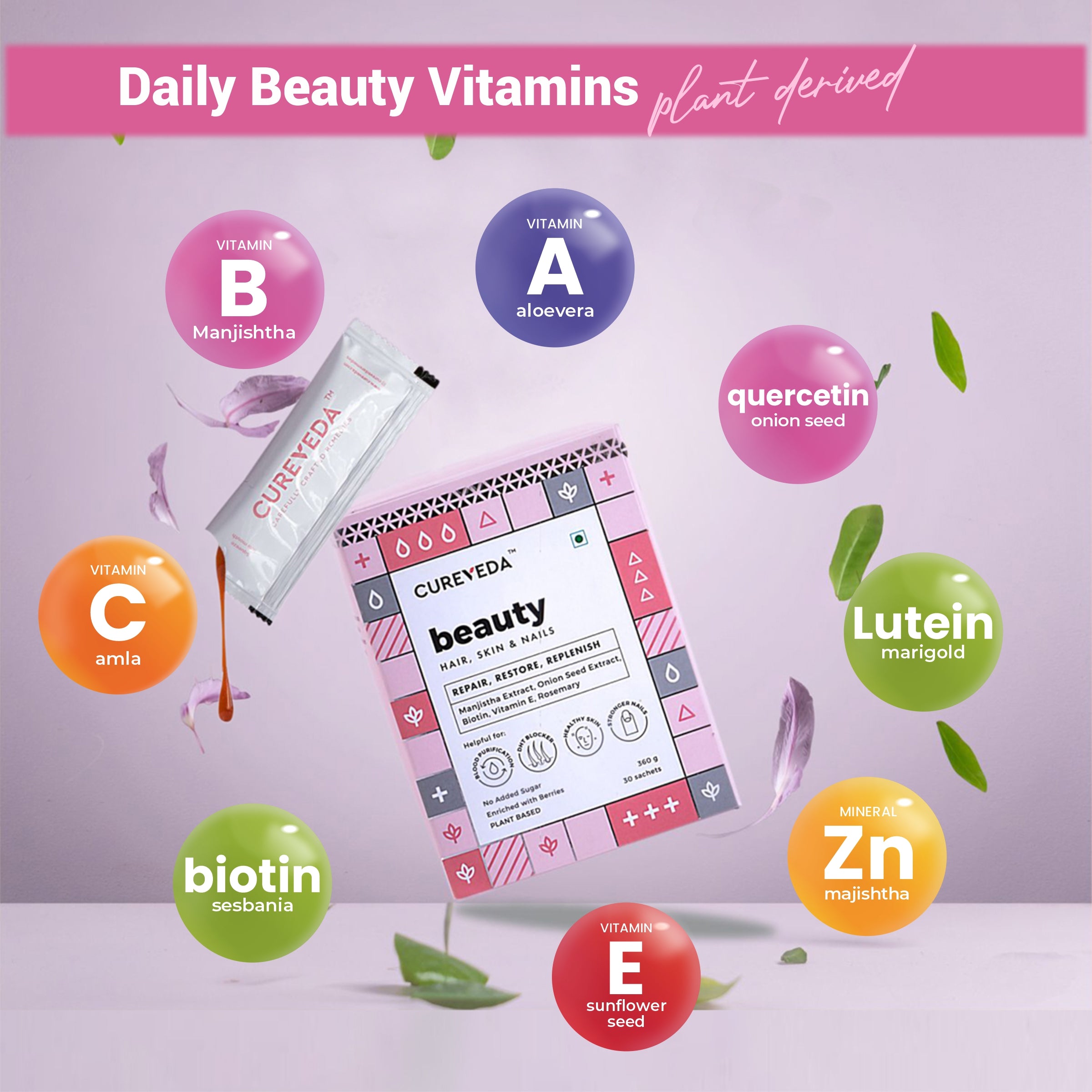 Cureveda Beauty, Hair Skin & Nails - 30 Sachets