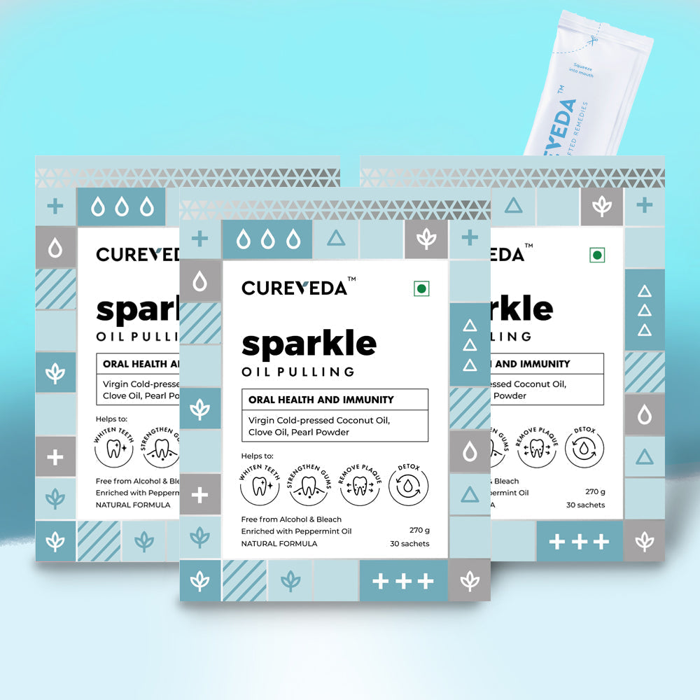 Cureveda Sparkle : Oil Pulling with Coconut Oil