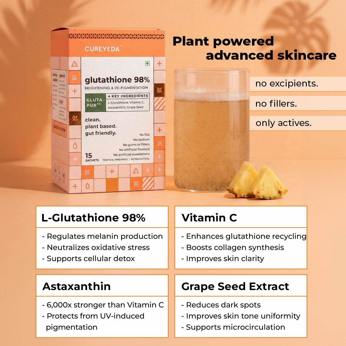 Cureveda Glutathione 98% + pur