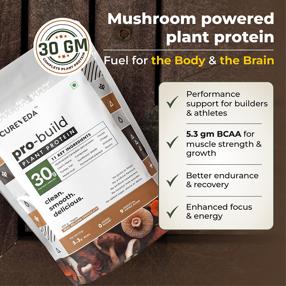 Pro-Build Plant Protein + 6 Mushroom Superpower