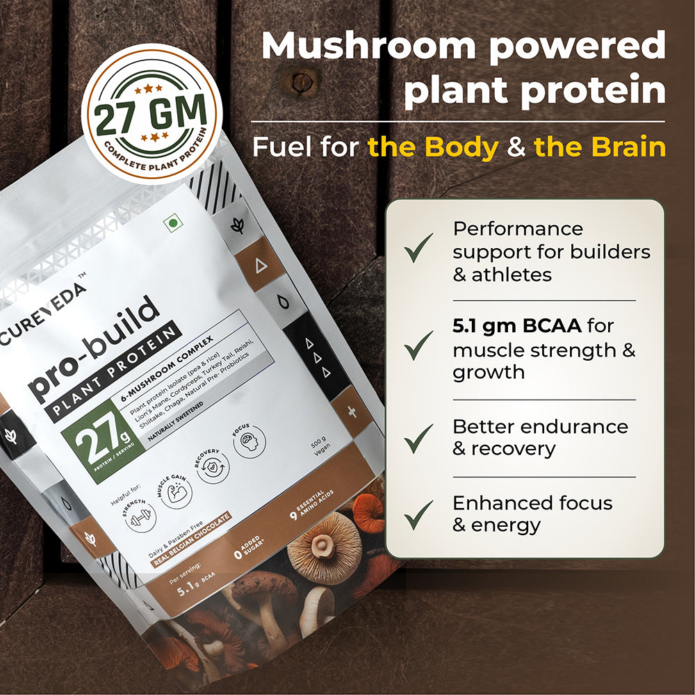 Pro-Build Plant Protein + 6 Mushroom Superpower