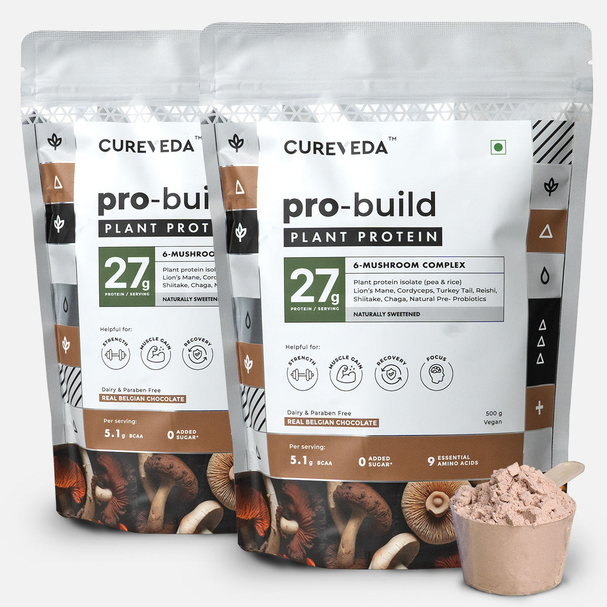 Pro-Build Plant Protein + 6 Mushroom Superpower