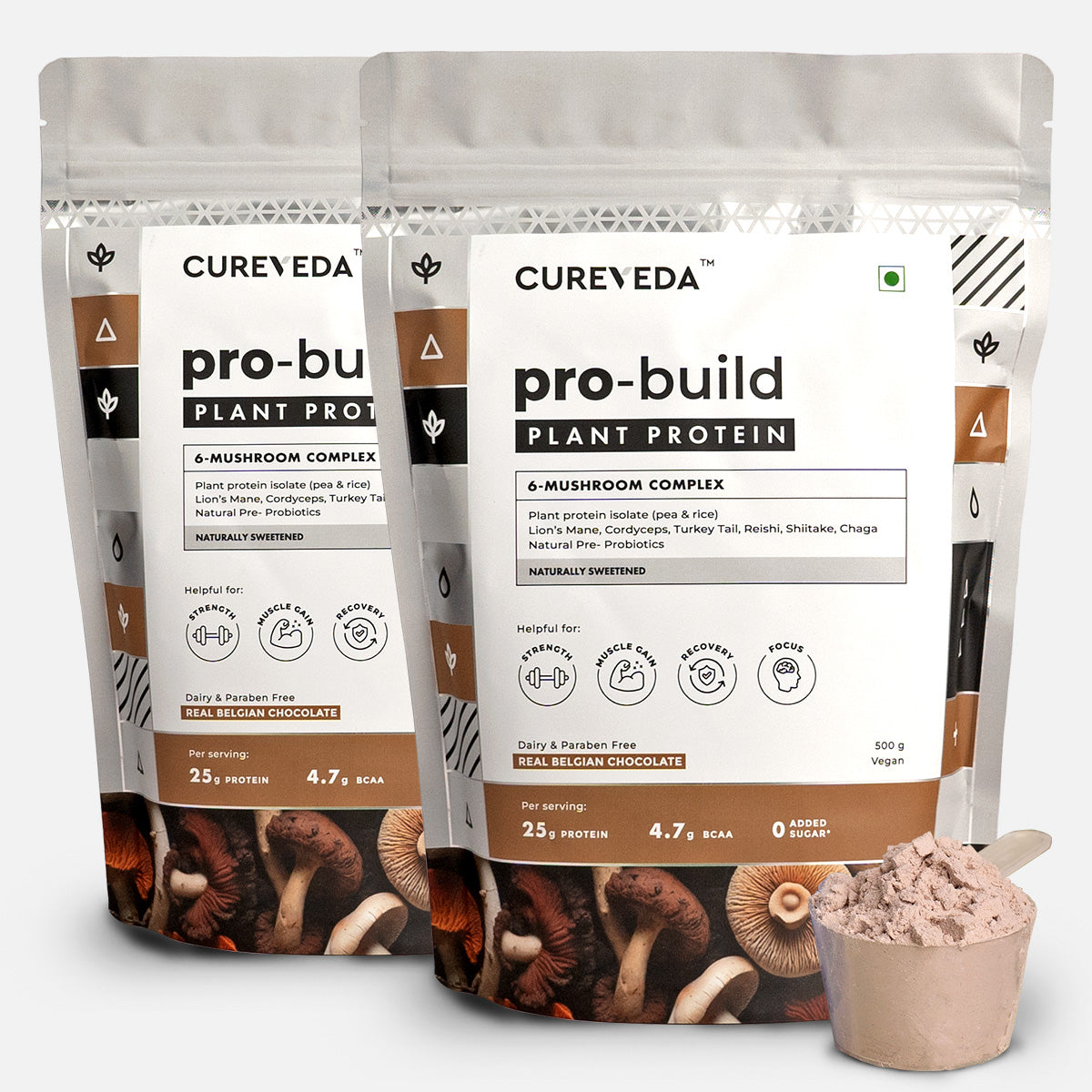 Pro-Build Plant Protein + 6 Mushroom Superpower