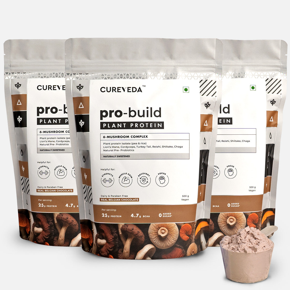Pro-Build Plant Protein + 6 Mushroom Superpower