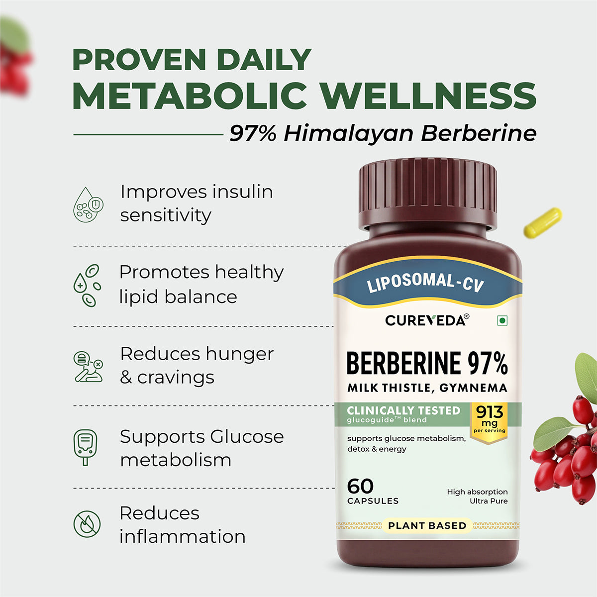 Cureveda Berberine 97%