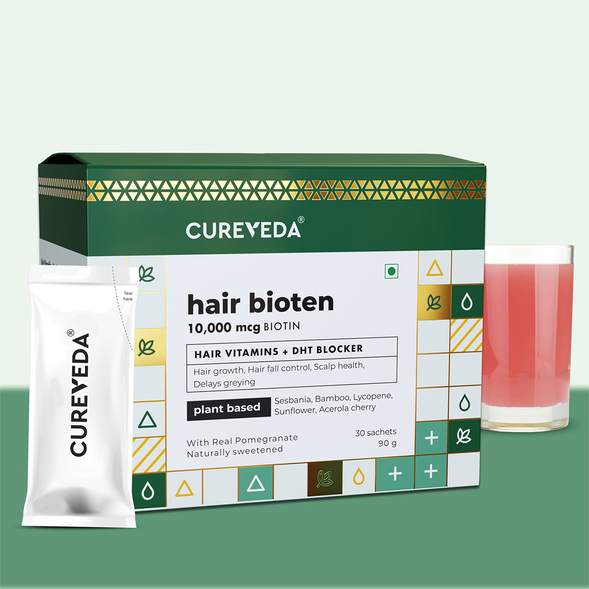 biotin plant Buy Cureveda GROW - Plant Biotin Hair Vitamins - With Lycopene Online