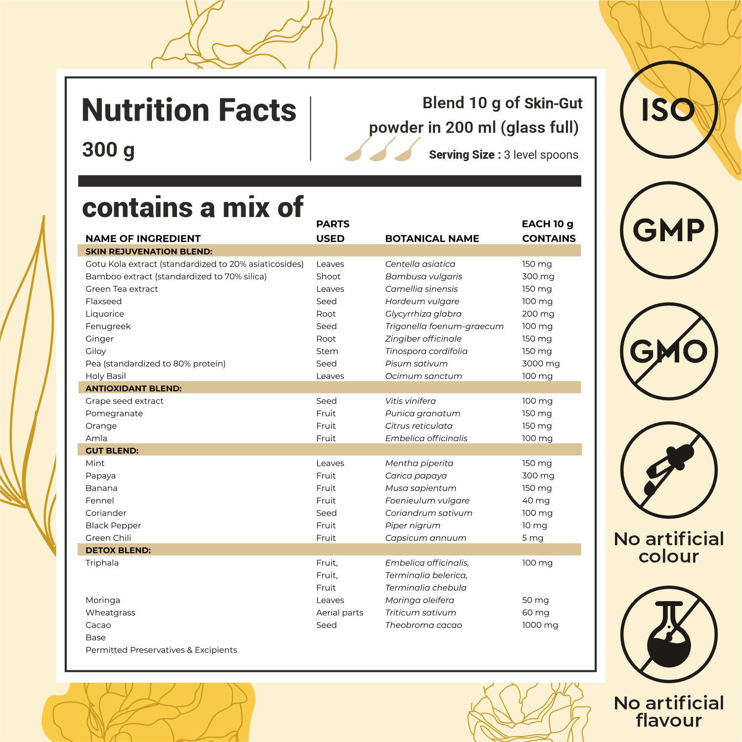 Cureveda Skin-gut with Pre-probiotics