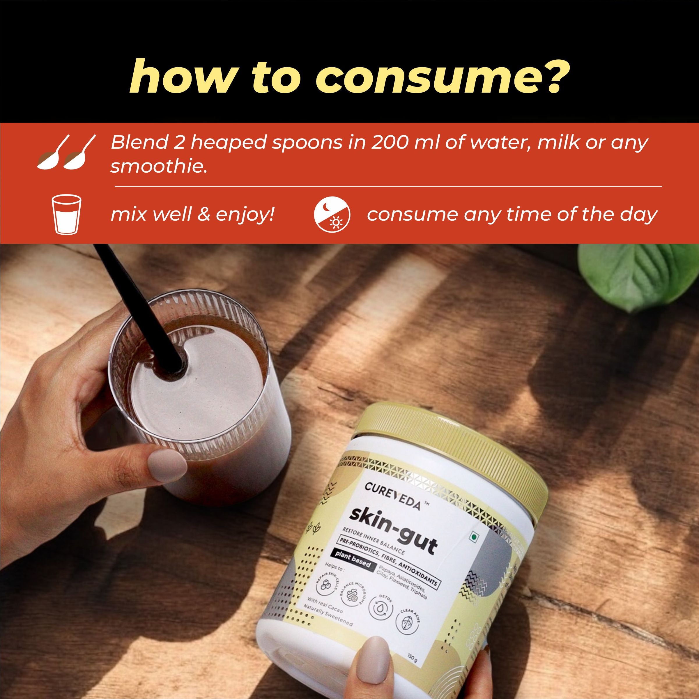 Cureveda Skin-gut with Pre-probiotics