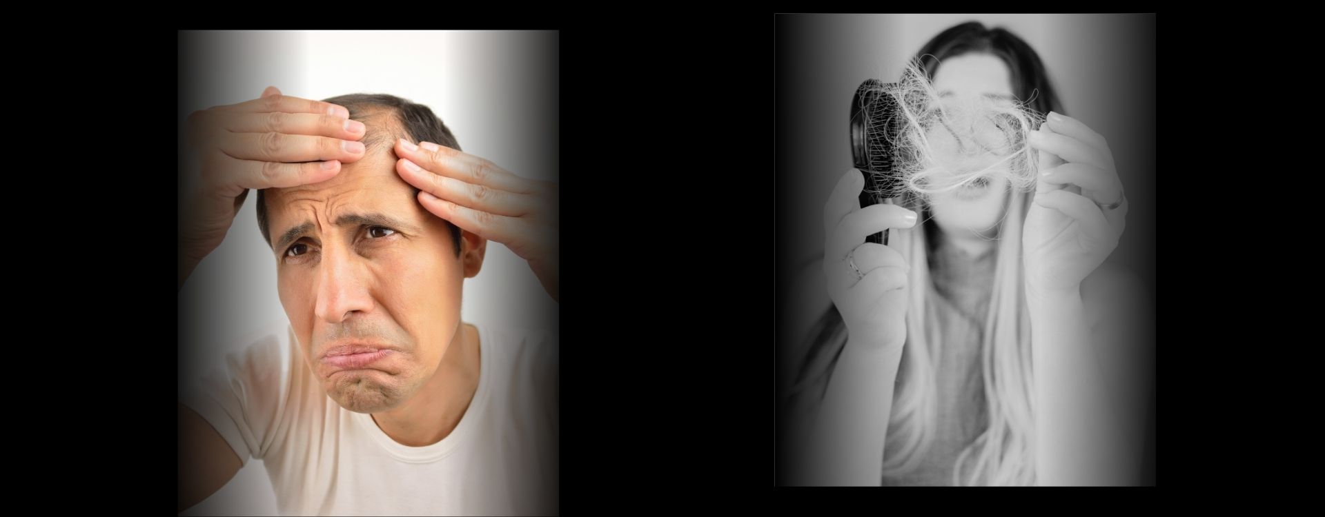 Title graphic showing DHT and hair loss overview, including causes, symptoms, foods that block DHT, and common DHT blocker options.