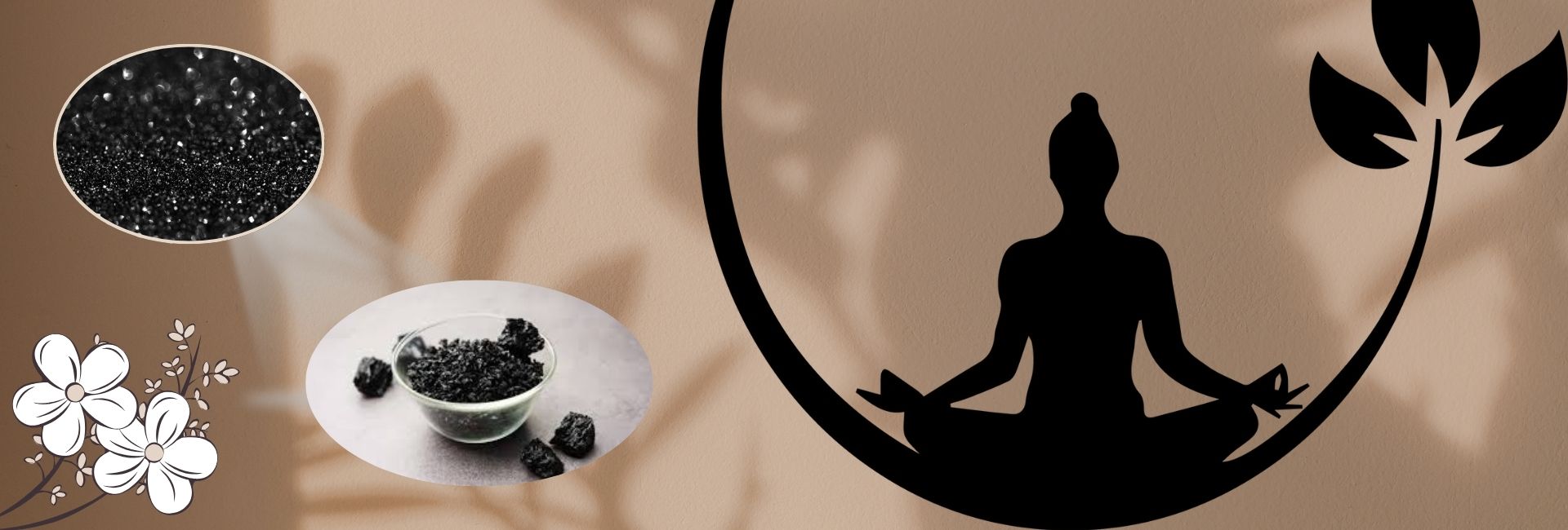 Close-up of Shilajit resin, a mineral-rich natural substance containing fulvic acid and over 80 trace minerals supporting women's health