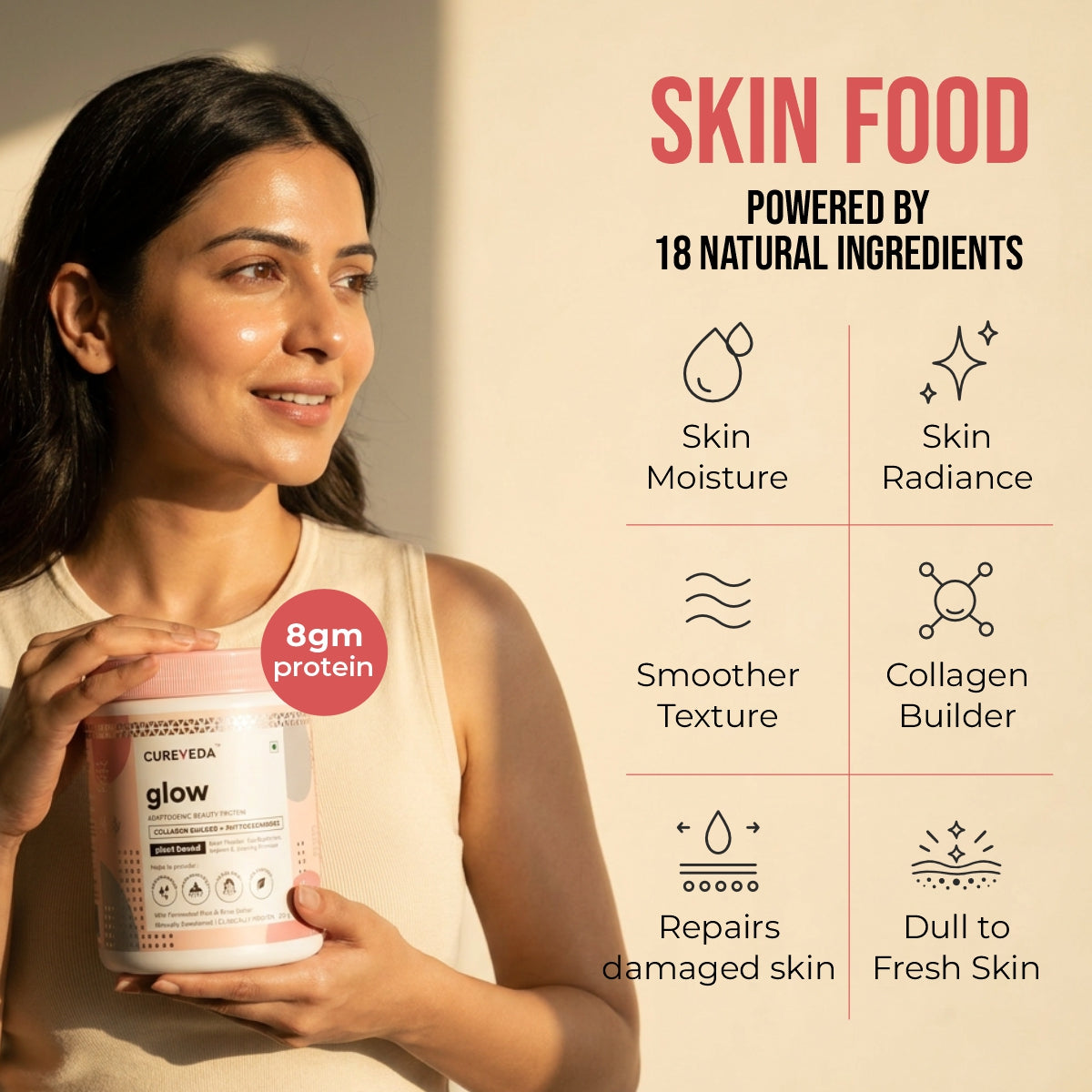 Cureveda GLOW - 360° Beauty Nutrition