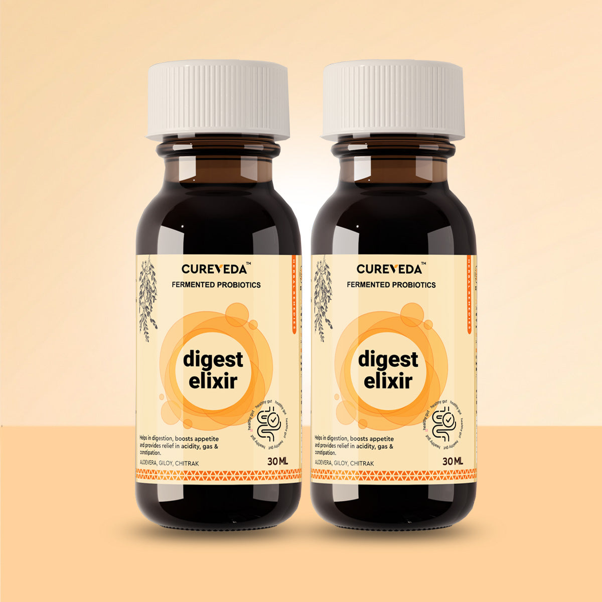 Cureveda Digest Elixir (Fermented Probiotics) - 60ml