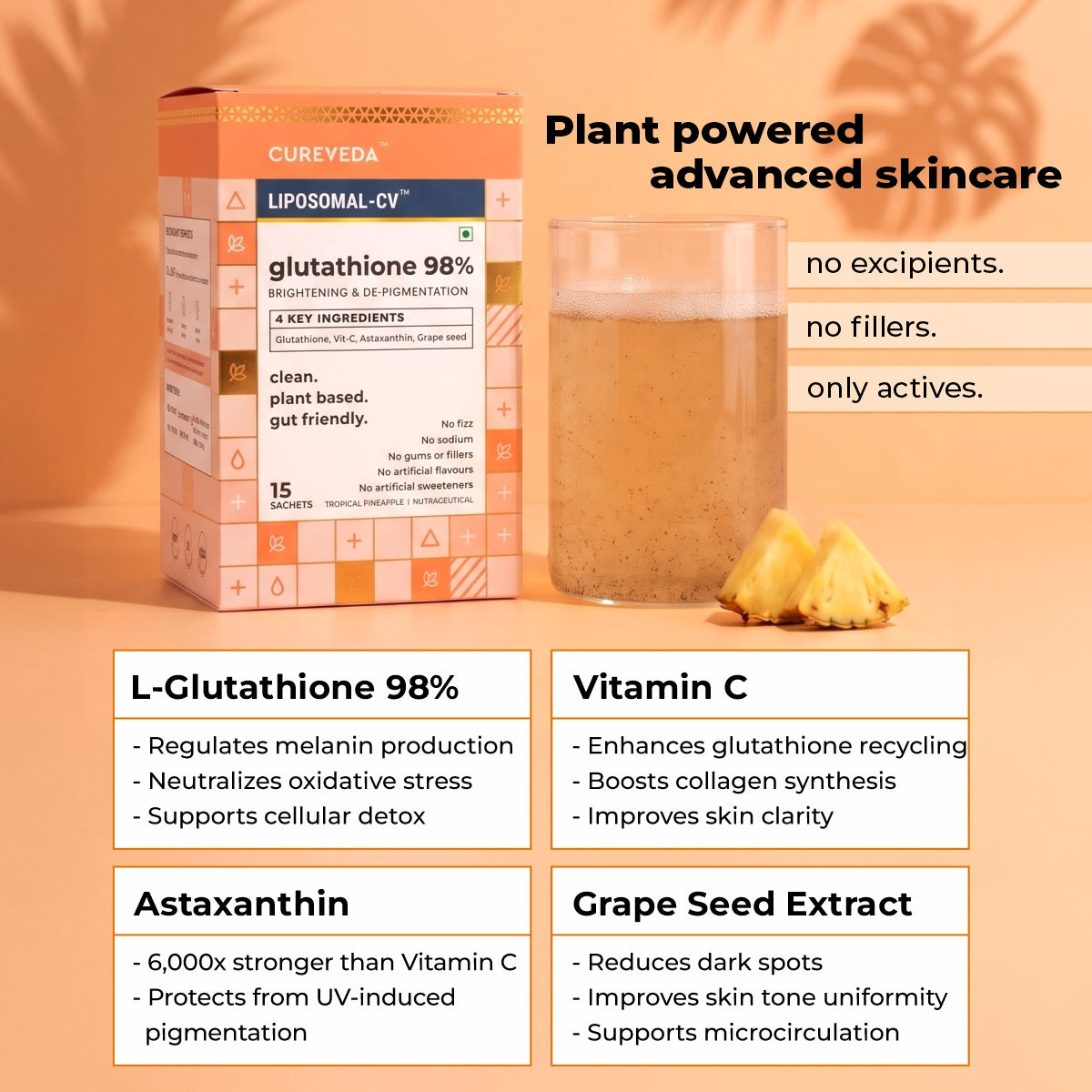 Cureveda Glutathione 98% + pur