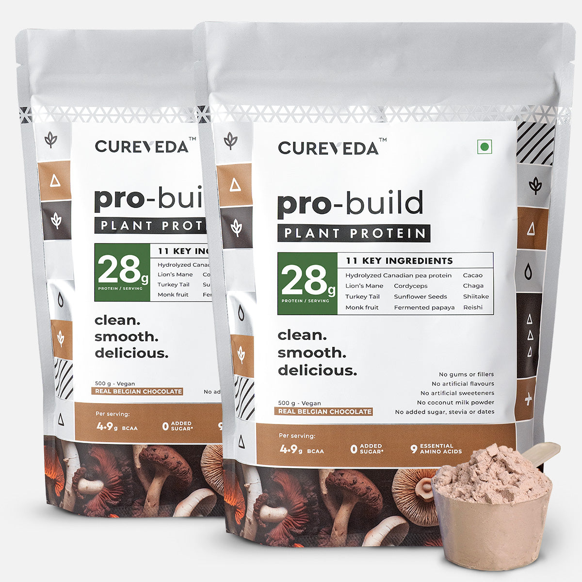 Pro-Build Plant Protein + 6 Mushroom Superpower