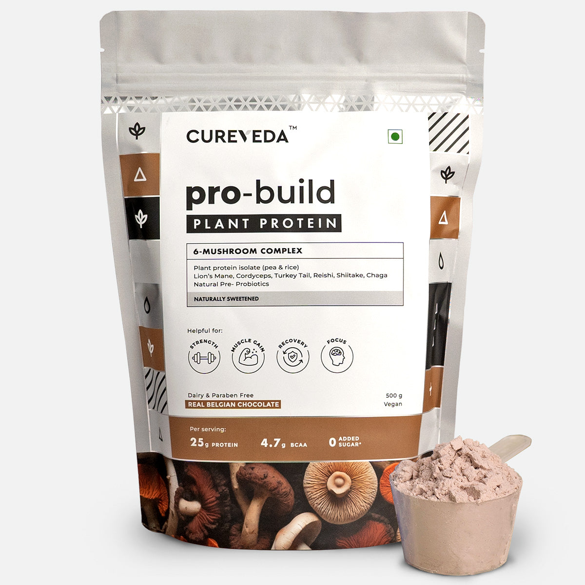 Pro-Build Plant Protein + 6 Mushroom Superpower