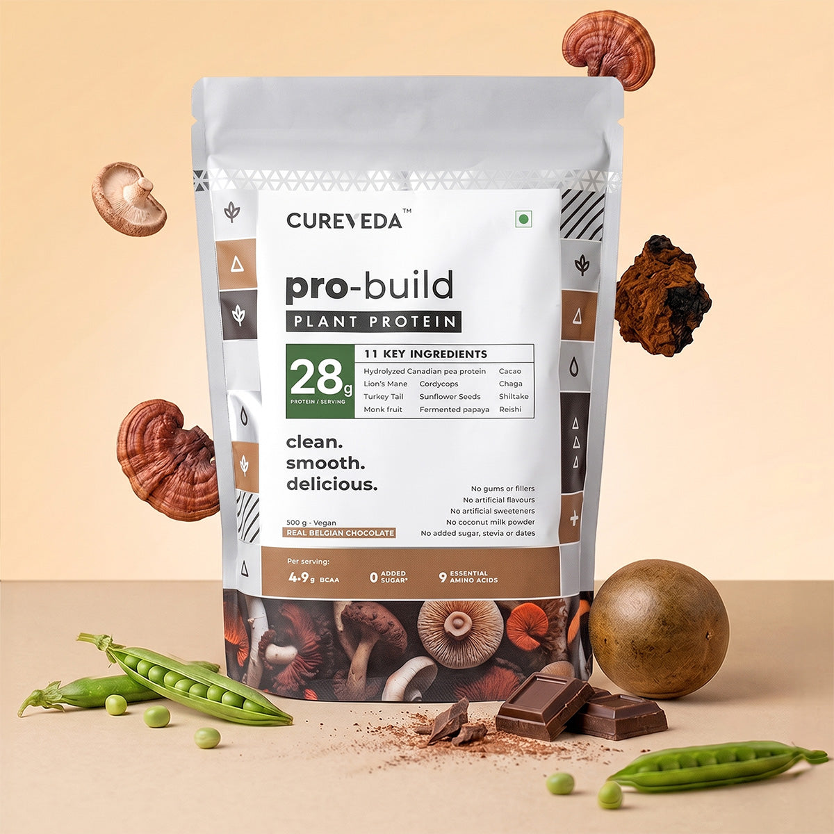 Pro-Build Plant Protein + 6 Mushroom Superpower