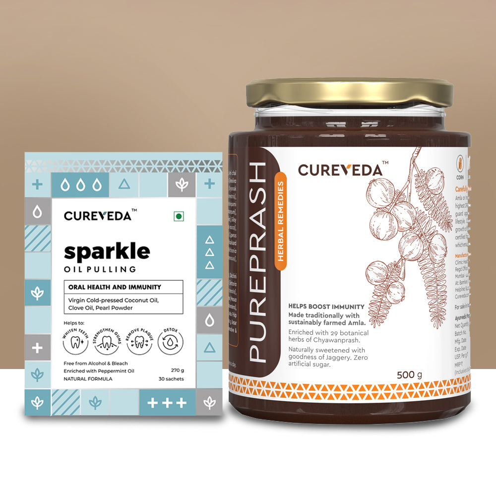 Cureveda Combo - PUREPRASH & SPARKLE - Immunity Pack