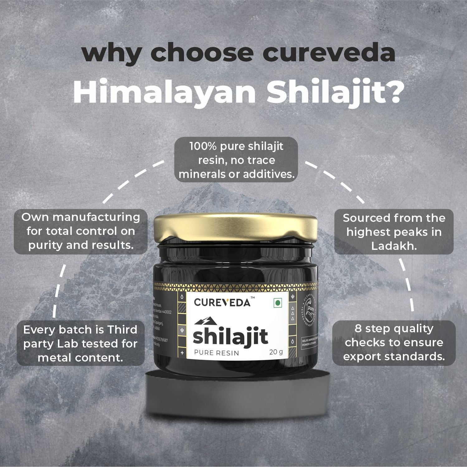 Cureveda Himalayan Shilajit Resin