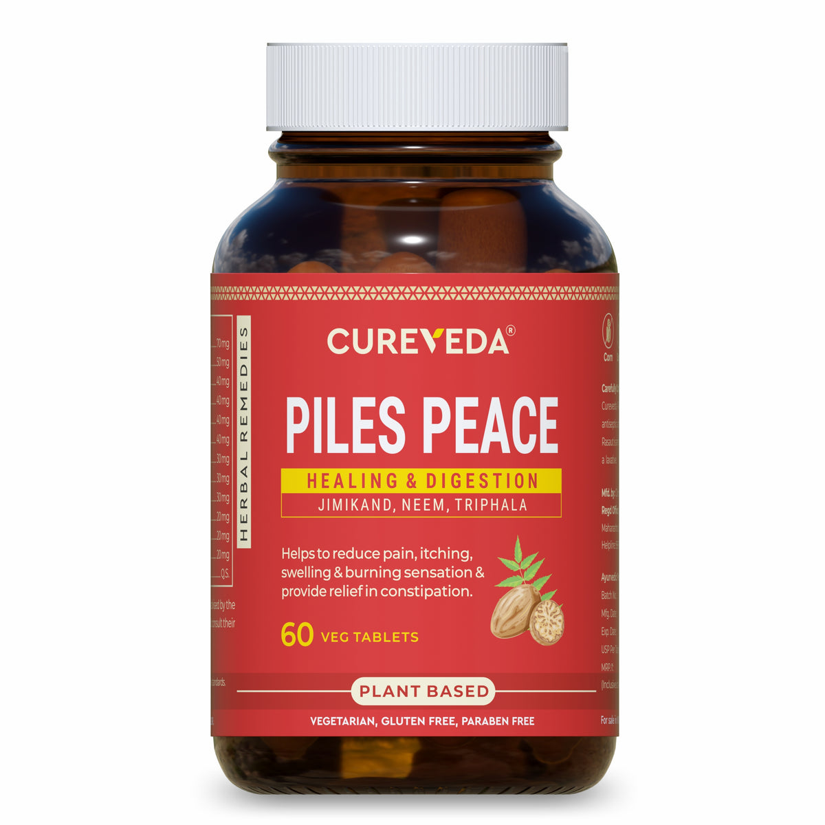 Buy Cureveda Herbal Piles Peace Online | Fissure, Piles, Constipation ...